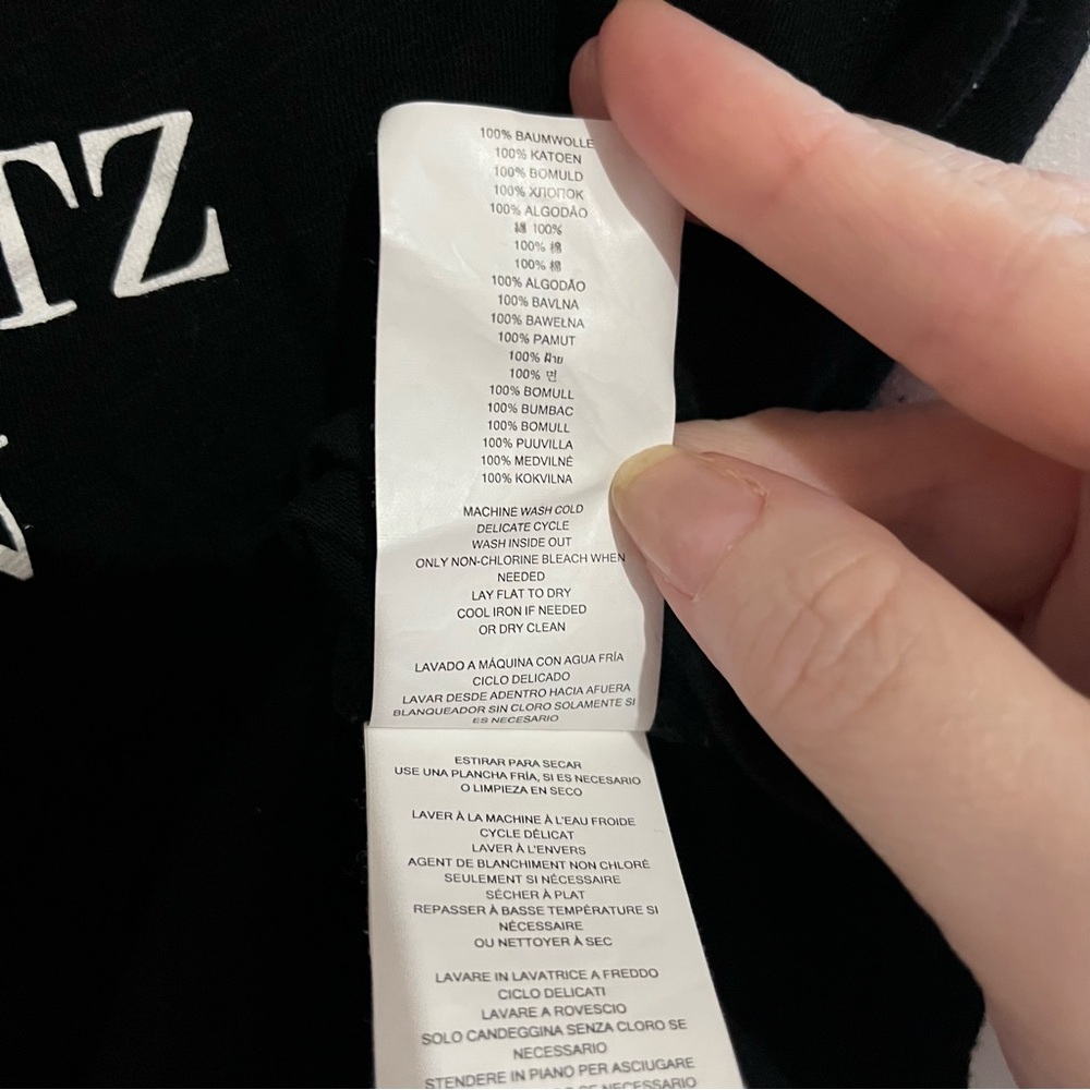 Michael Kors Black Tee with White City Names - Picture 4 of 7